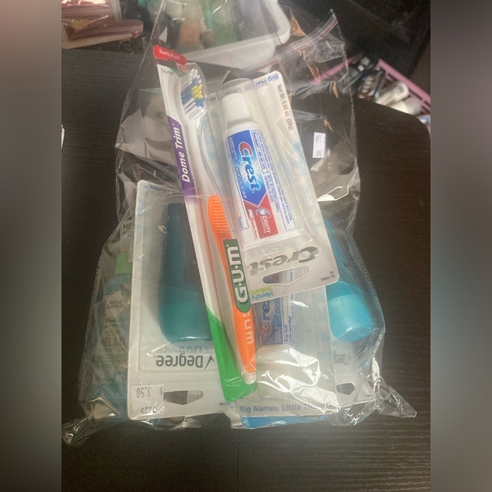 Mystery bag of travel size items. 4 available. Random bag picked. All Brand new